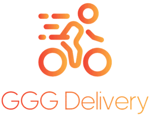 Biciclist pe drum rapid, simbol al livrărilor rapide cu bicicleta.