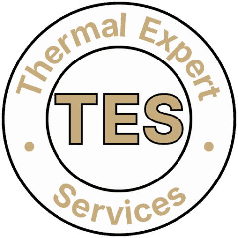 Logo de servicii de expertiză termică.